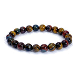 all 8mm bracelets of tiger eye and obsidian