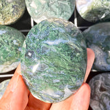 moss agate palmstones