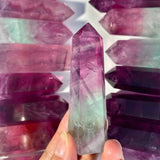 purple fluorite point