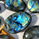 labradorite palm stone